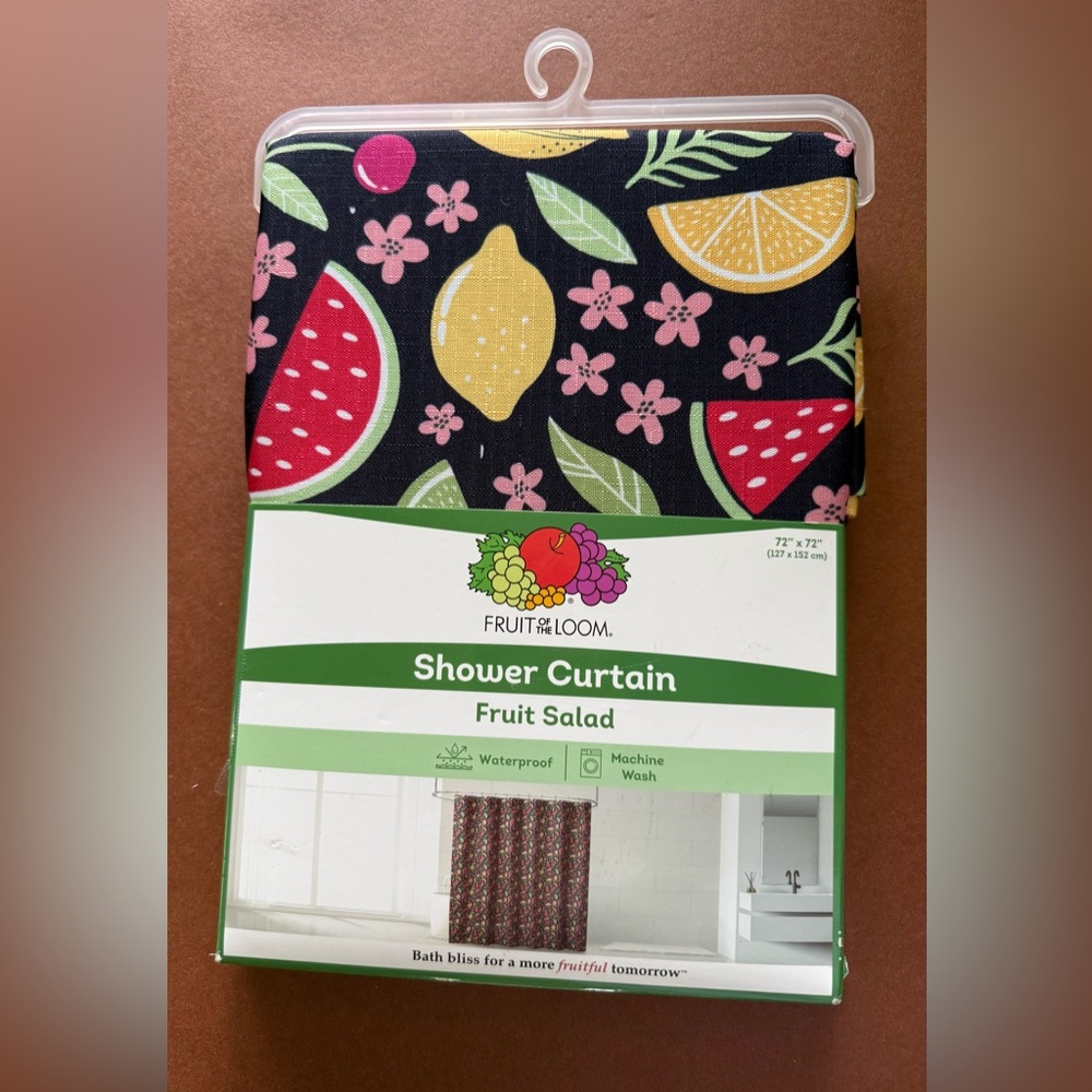 Fruit of the Loom Fruit Salad Shower Curtain 72 x 72